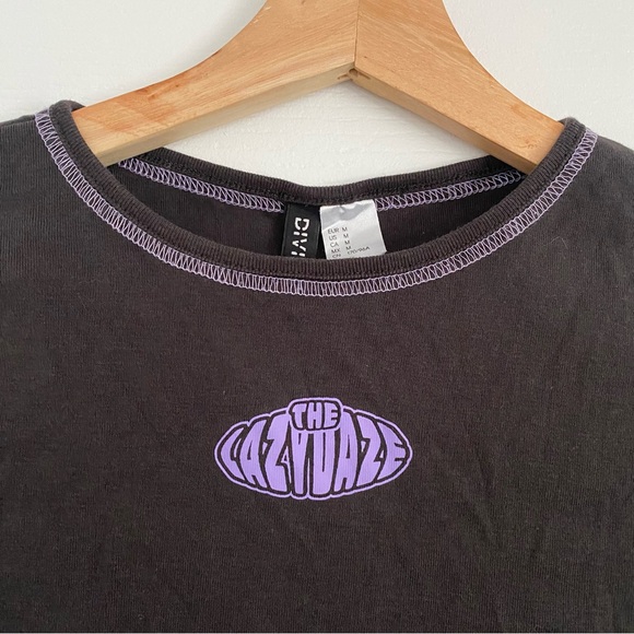 3/30$🤍 H&M | Graphic ribbed baby tee - Picture 5 of 8